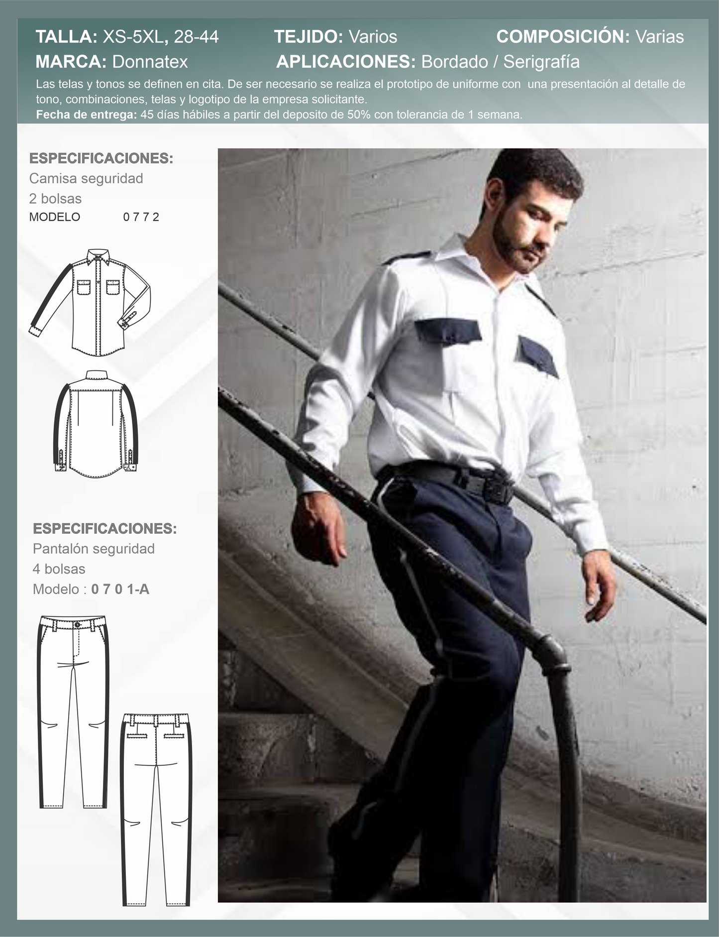 Camisa y Pantalón de Seguridad