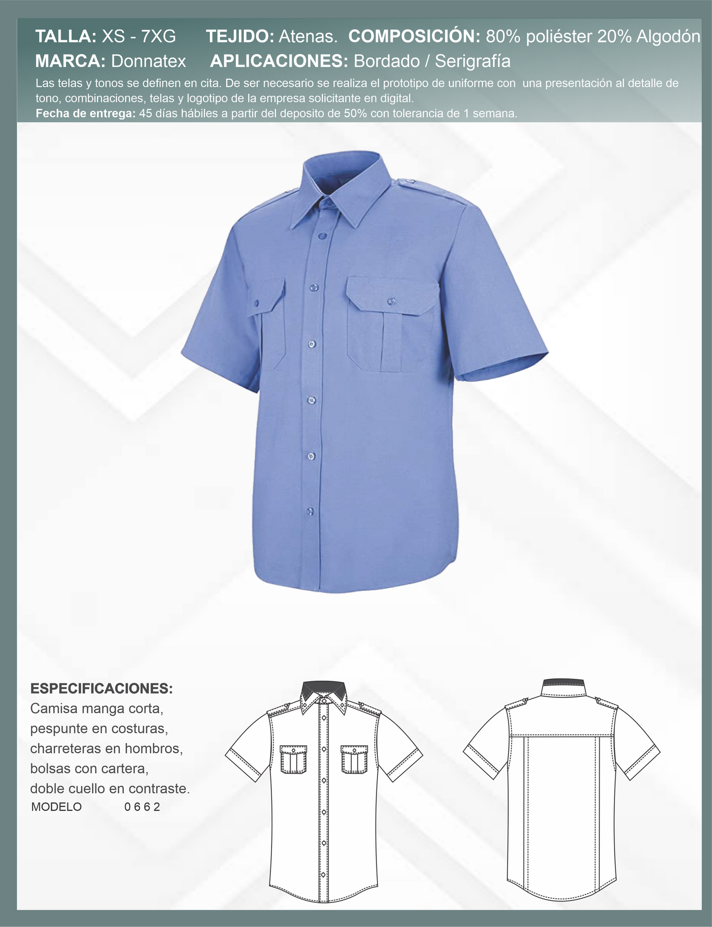 Camisa de Seguridad Manga Corta