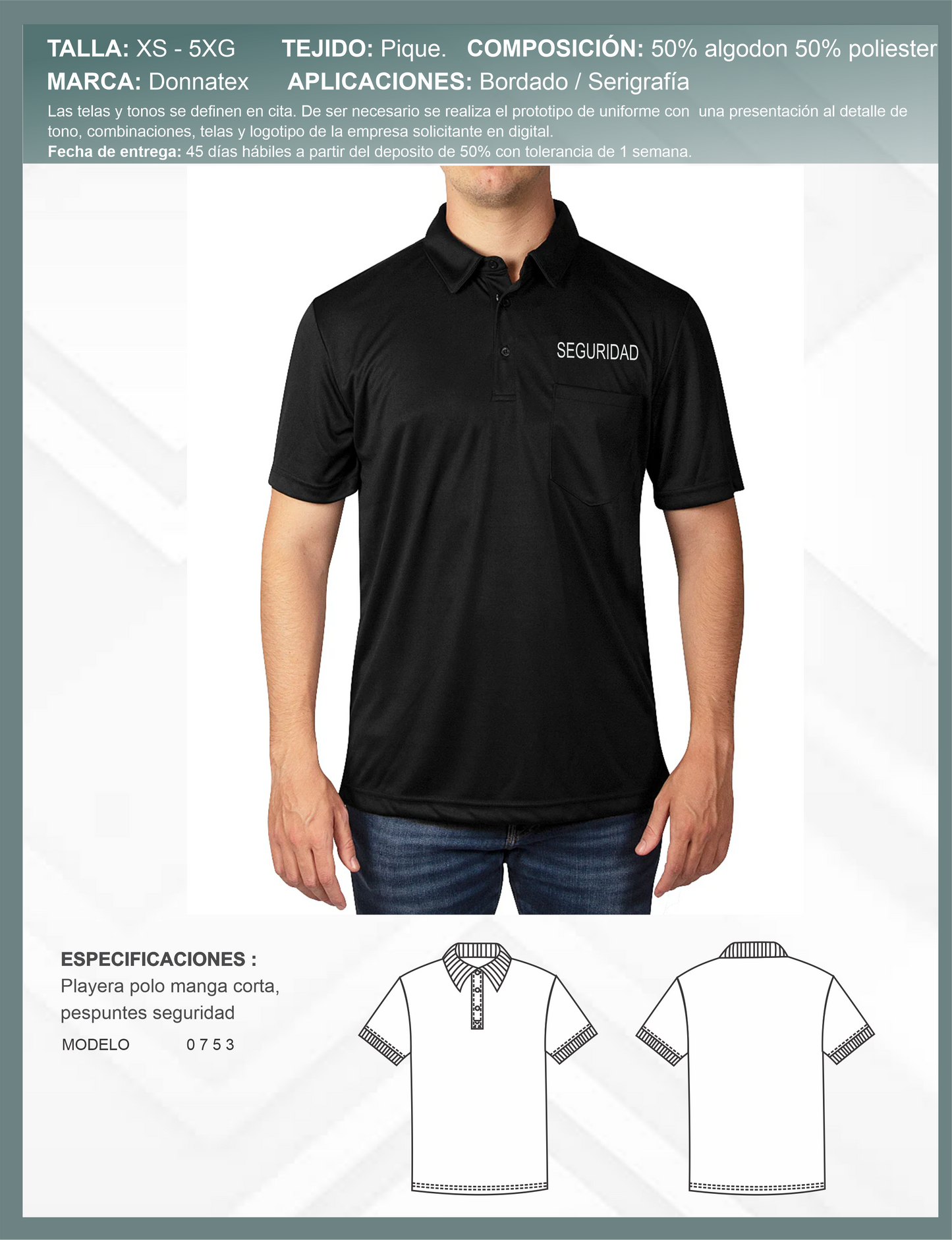 Playera Polo Manga Corta