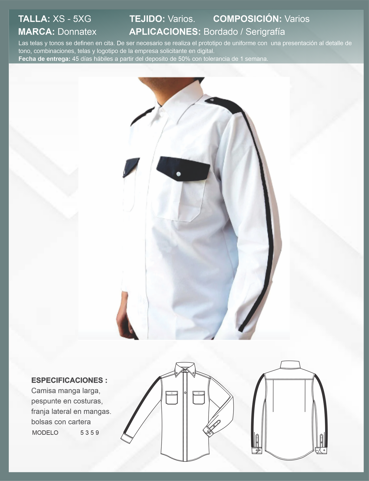 Camisa de Seguridad Manga Larga