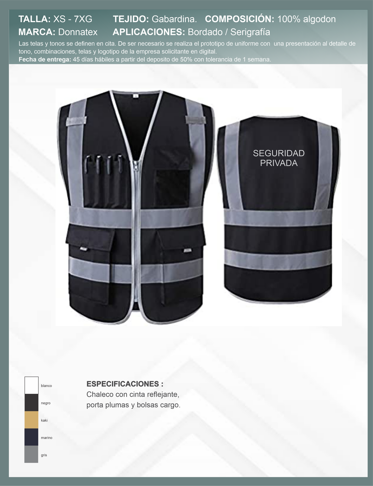 Chaleco con Cintas Reflejantes