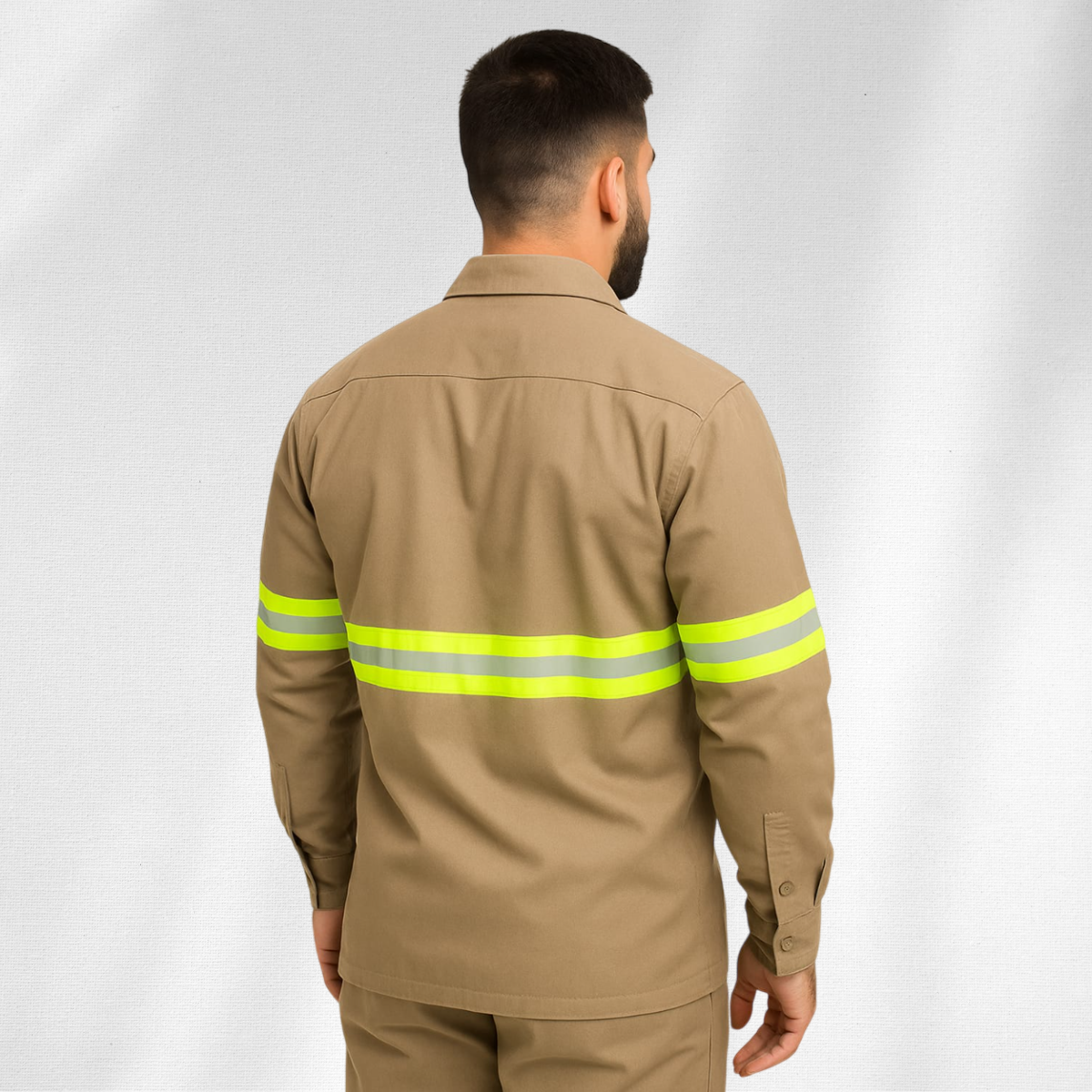 Camisa de Gabardina, Uso Rudo, Cinta Reflejante.