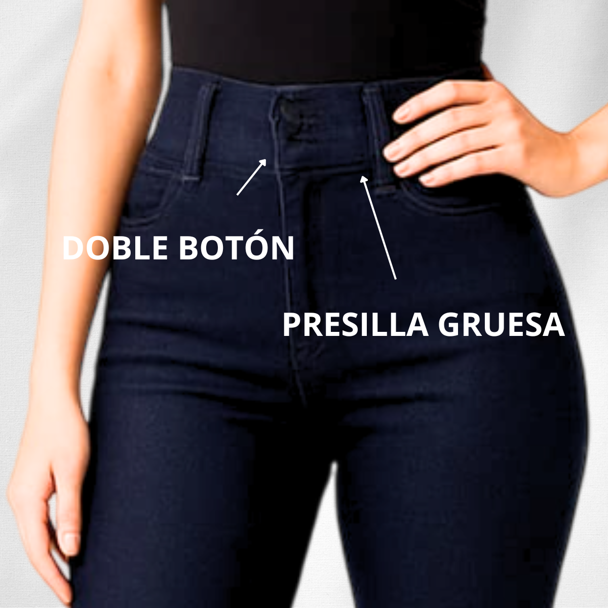 Pantalon Mezclilla Stretch Pre Lavada para Dama Uso Laboral