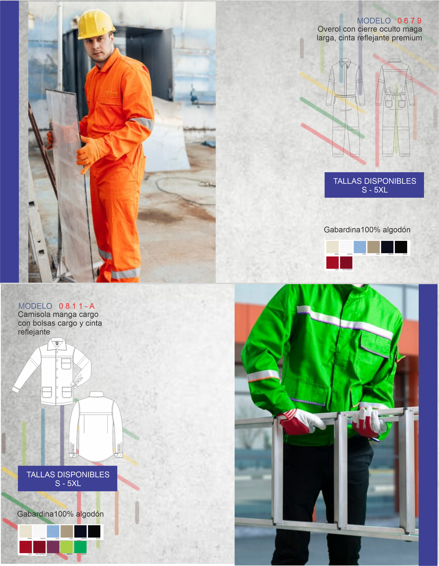 Camisola Cargo con Cinta Reflejante