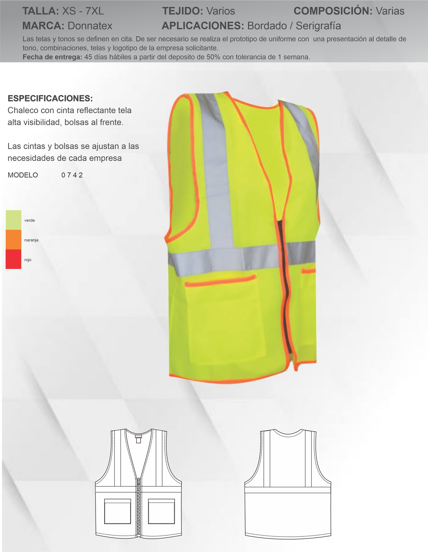 Chaleco con Cinta Reflejante