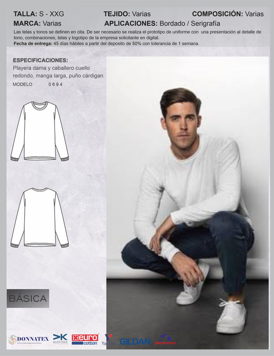 Playera dama y caballero