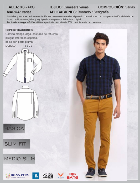 Camisa manga larga