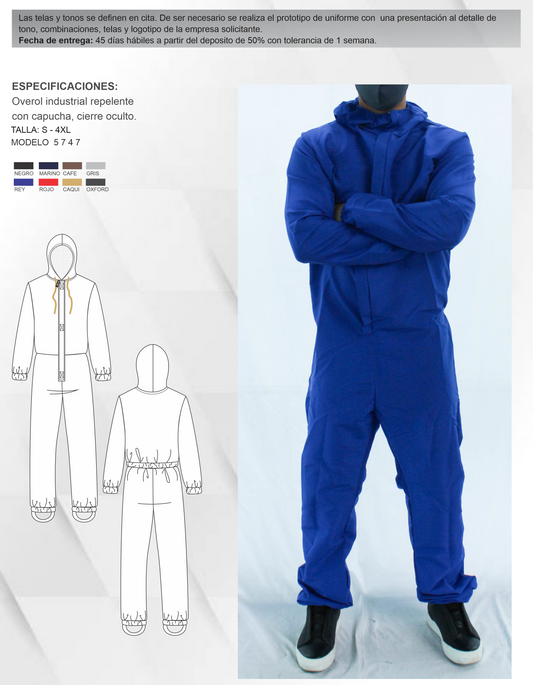 Overol industrial repelente